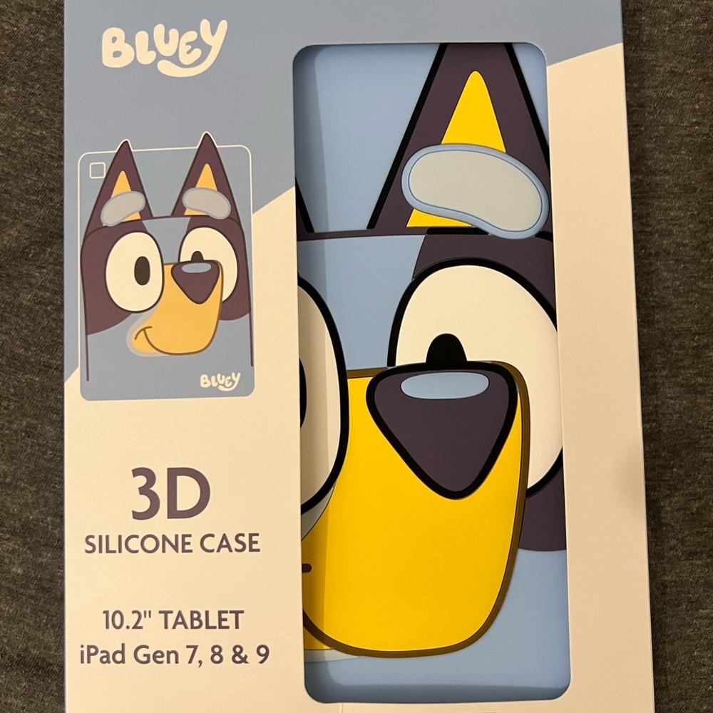 BLUEY 3D SILICONE CASE 10.2" TABLET iPad Gen 7, 8 & 9 Brand New In Box